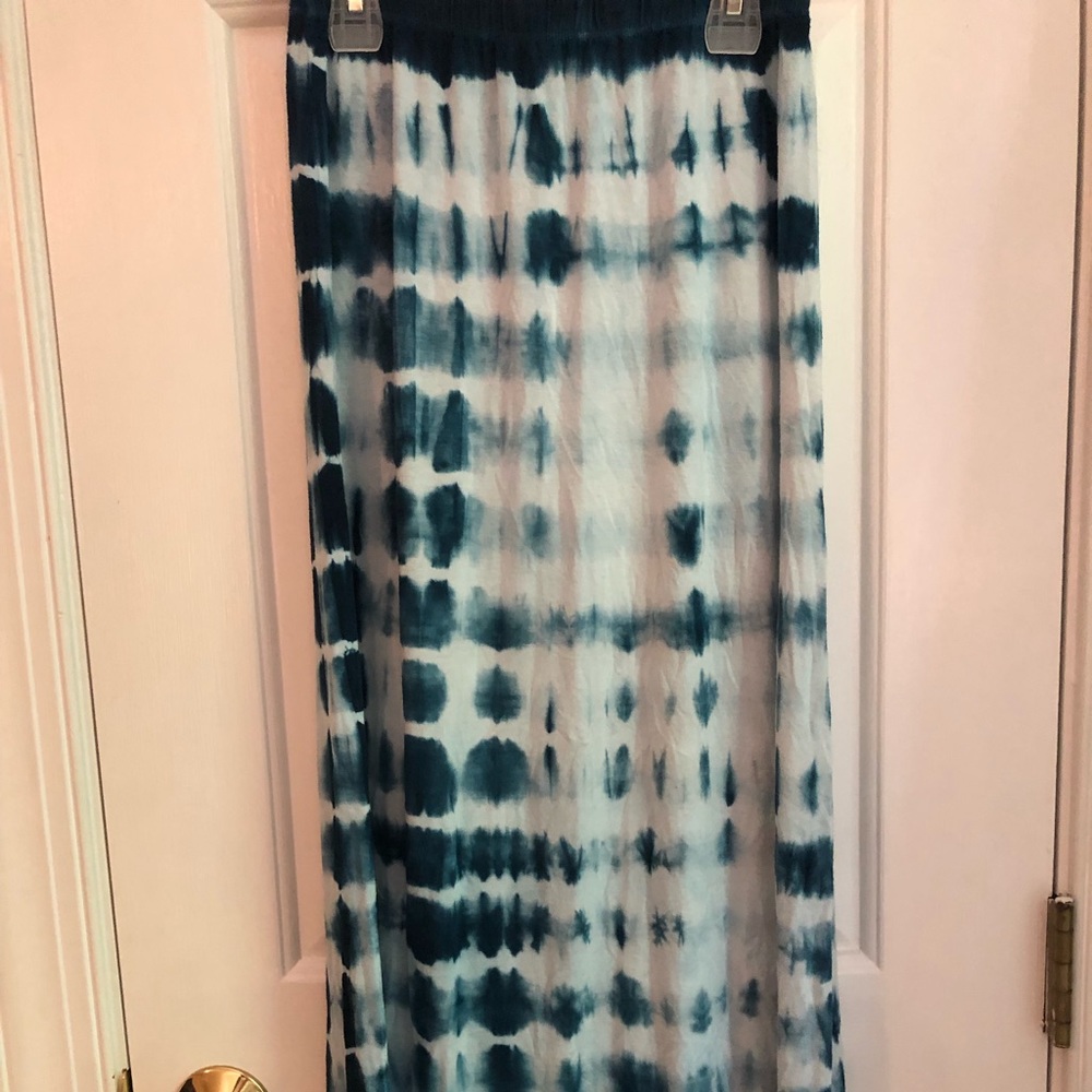 Tie dye maxi skirt
